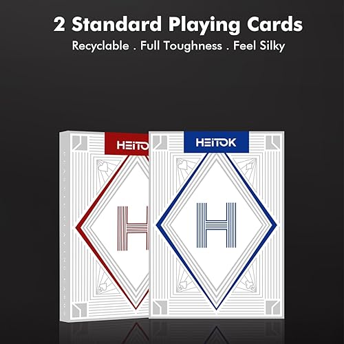 Miniatura 7 de Juego de fichas de póquer, 500 fichas de póquer de calidad de casino de 0.41 oz con estuche de aluminio, cartas de juego, botón de distribuidor para