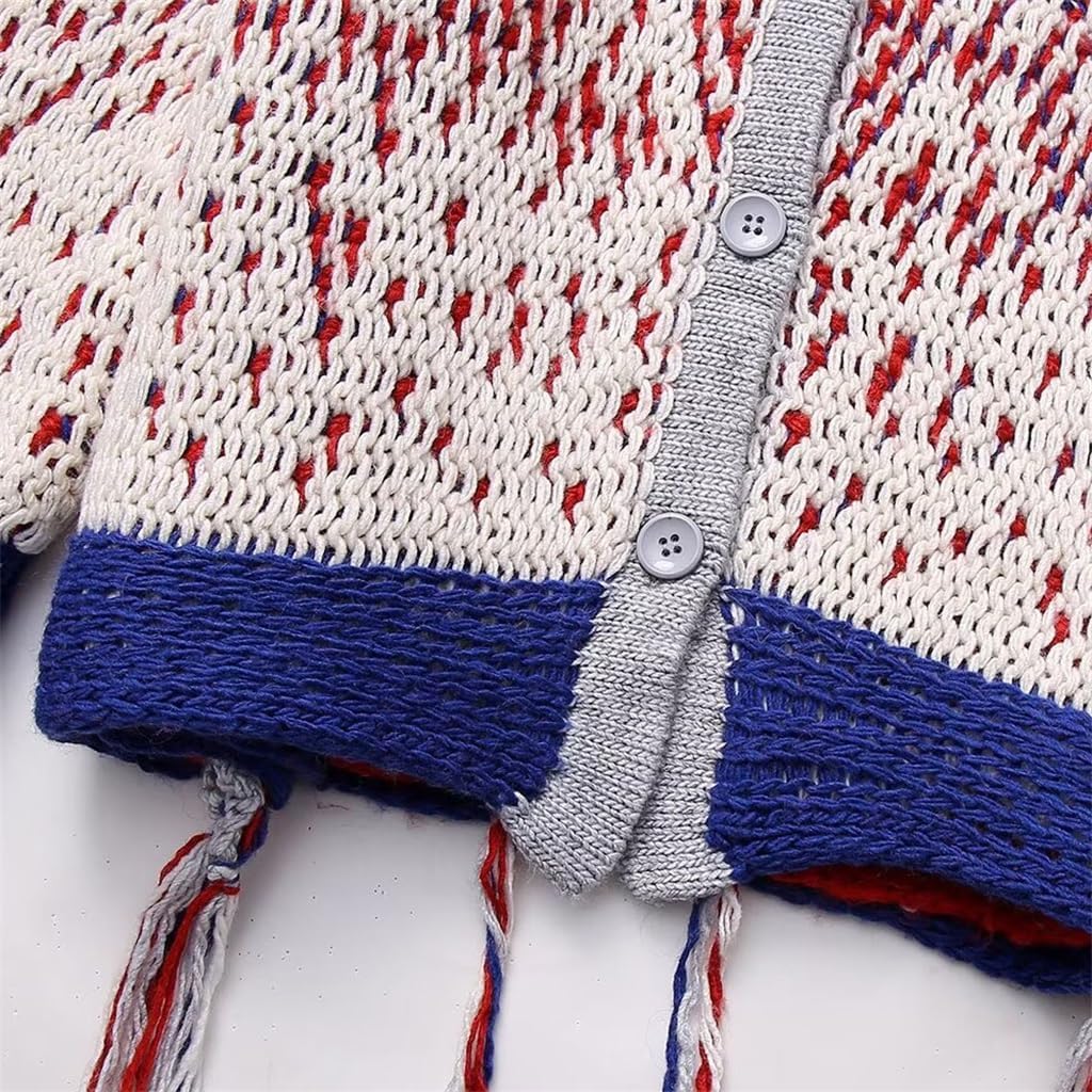 WOLEN] JJZXD ショールケープ大きなジャカードニットカーディガンルーズケープジャケット女性用 [WOLEN] JJZXD レディース冬モデルレイジーカジュアルルーズフリンジニットカーディガンジャケット