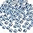 Beadsland 144pcs Flat Back Crystal Rhinestones Round Gems for Nail Art and Craft Glue Fix, Light Blue, SS40, 8.4-8.7mm