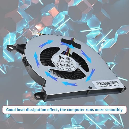 Miniatura 4 de Ventilador de refrigeración de CPU compatible con PN BSC0805HA-00 NUC8i5BEK NUC8i3BEK NUC8i5BEH Intel NUC 8 Enthusiast, NUC 8 (Bean Canyon) NUC8,