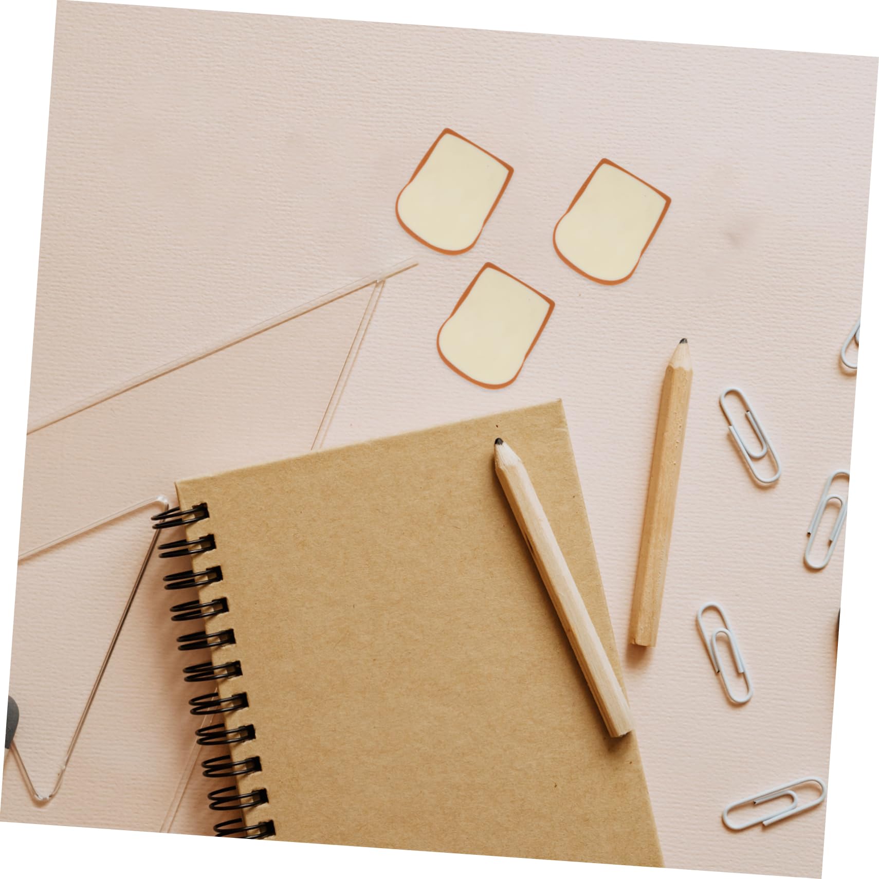 LAPYAPPE 4Pcs Cute Toast Shape Erasers Adorable Cartoon Model Erasers for and Party Favors Safe Material Fun Drawing Tools for Creative Stationery