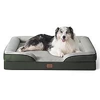 Bedsure Letto per Cani Grande 106x80x16.5cm - Divano per Cani Taglia Grande in Uovo Foam