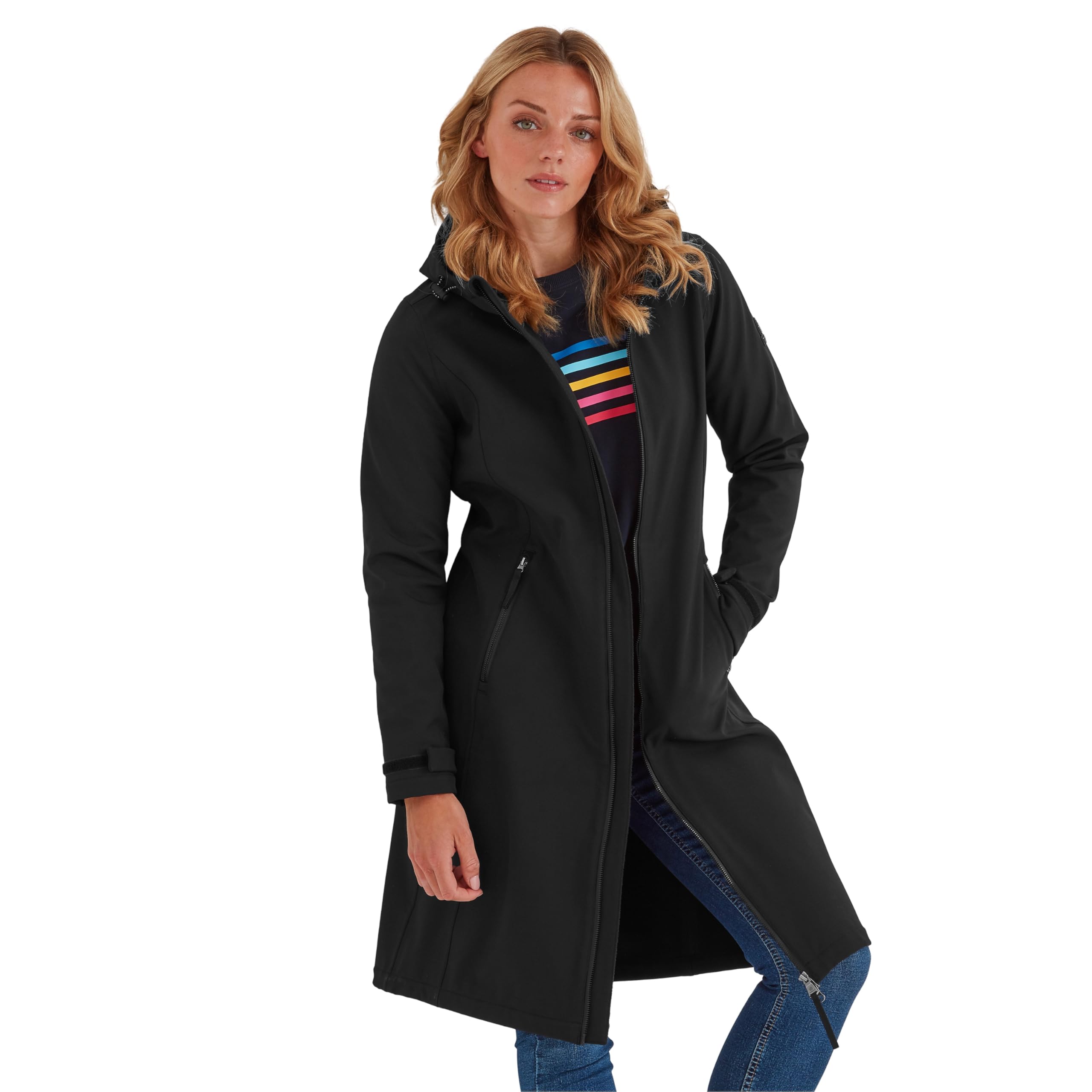TOG24 Womens Waterproof Softshell Coat & Jacket. 8K Waterproof Protection, Breathable & Windproof. Toggle Adjusters On Hood Opening, & Microfleece Bonded To The Inside For Maximum Warmth & Comfort