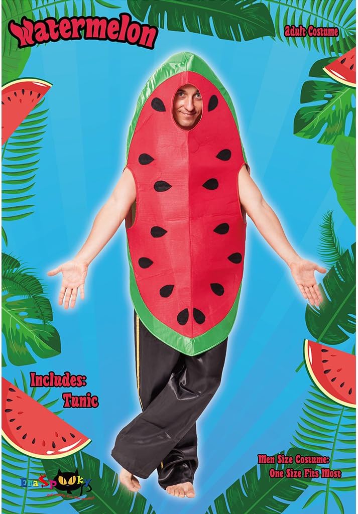 EraSpooky Men's Halloween Watermelon Costumes Adult Food Party Fancy Dress - Image 2