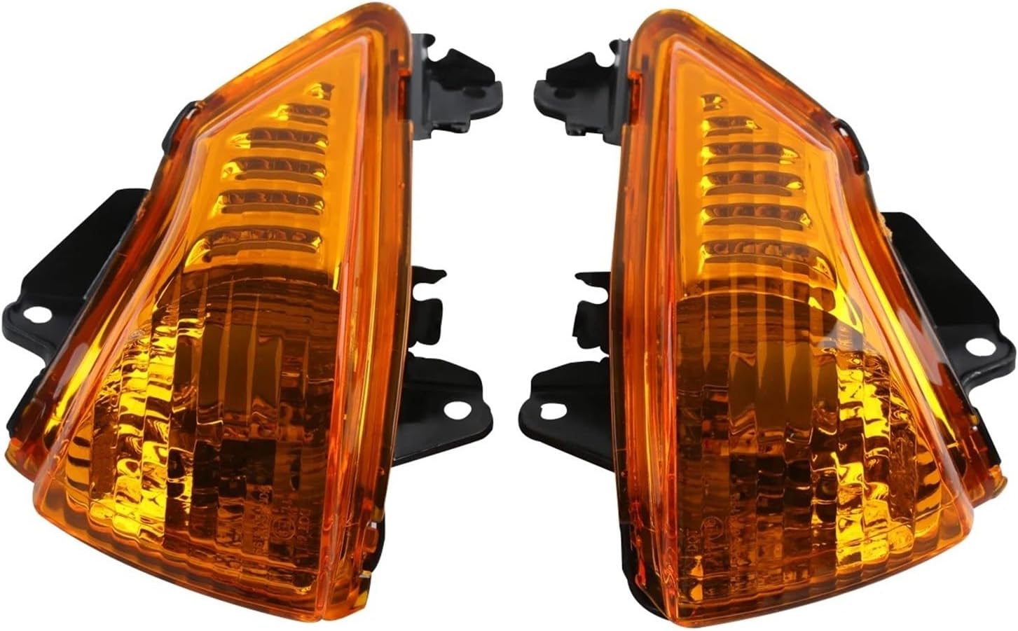 ヘッドランプオートバイプロジェクター ブラック/クリア/オレンジオートバイレンズターンインジケーター信号ウインカー ER6N ER6