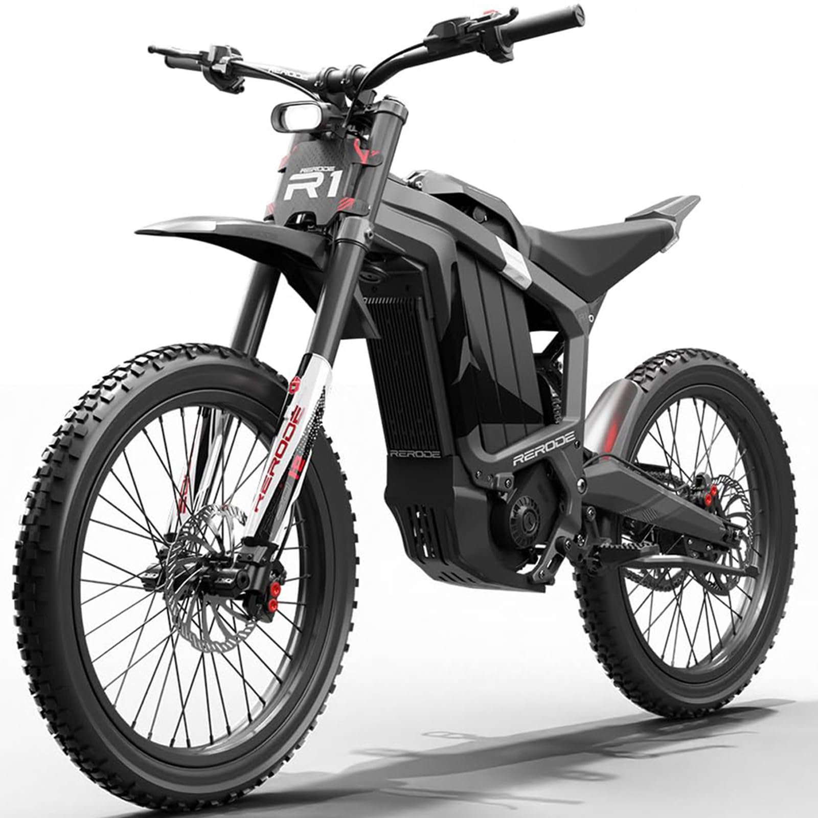 R1 Electric Dirt Bike for Adult, 8000W Peak Power 19” Tires, 52.8MPH Max Speed, 74.6 Miles Range, 330NM Torque, Electric Motorcycle with Dual Hydraulic Oil Brakes/Full Suspension, Off-Road Cross Ebike