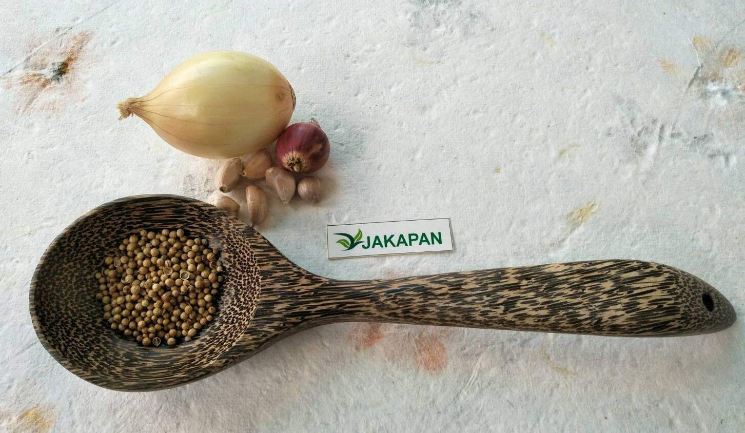 Natural Wooden Spoon,Wooden Ladle Soup Spoon Long Handle, Soups Cooking Tools Kitchen (Palm wood)