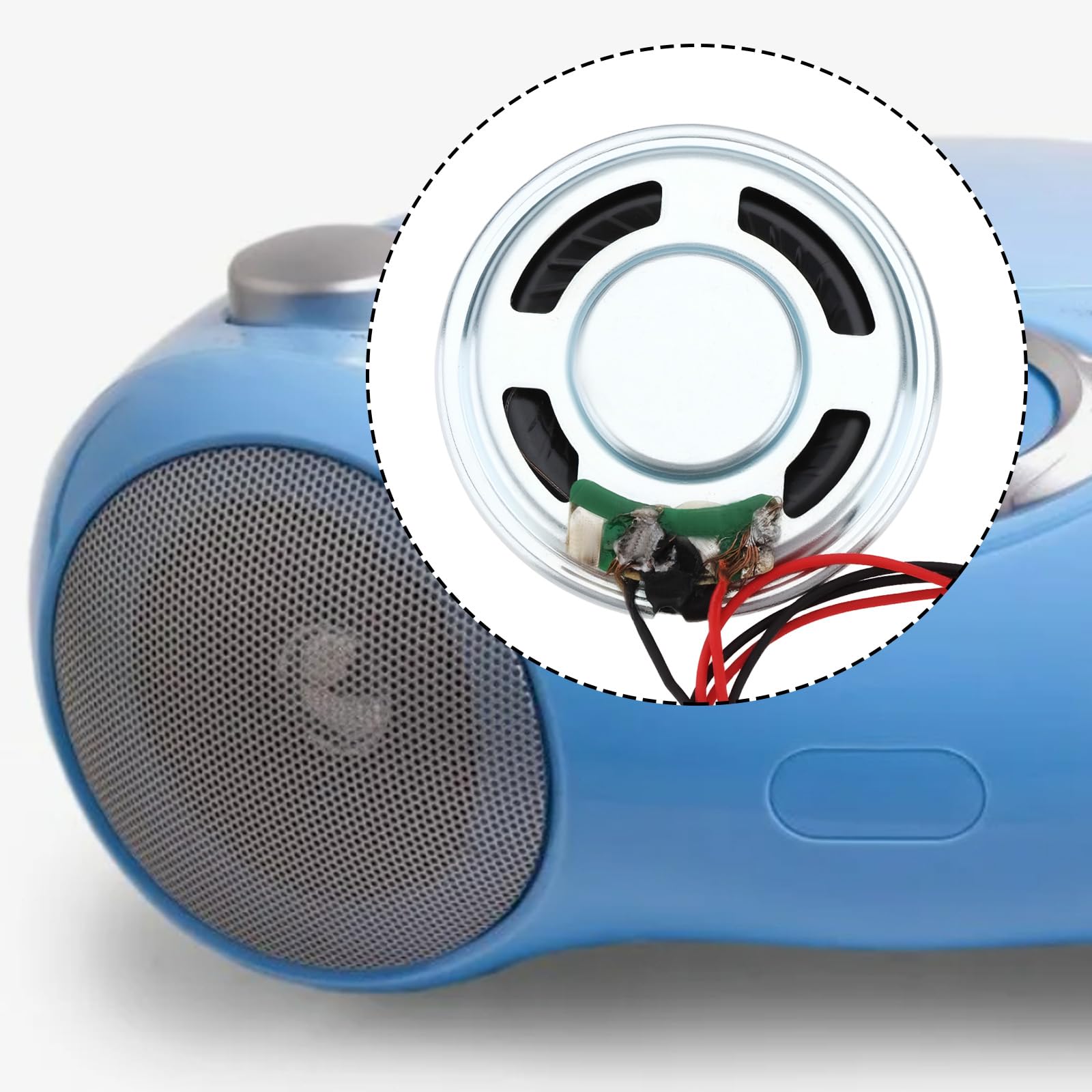 4 Mini Altoparlanti Da 36 Mm 8? 0,5 W Con Cavo Da 10 Cm Per MP3 Campanelli Allarmi Giocattoli
