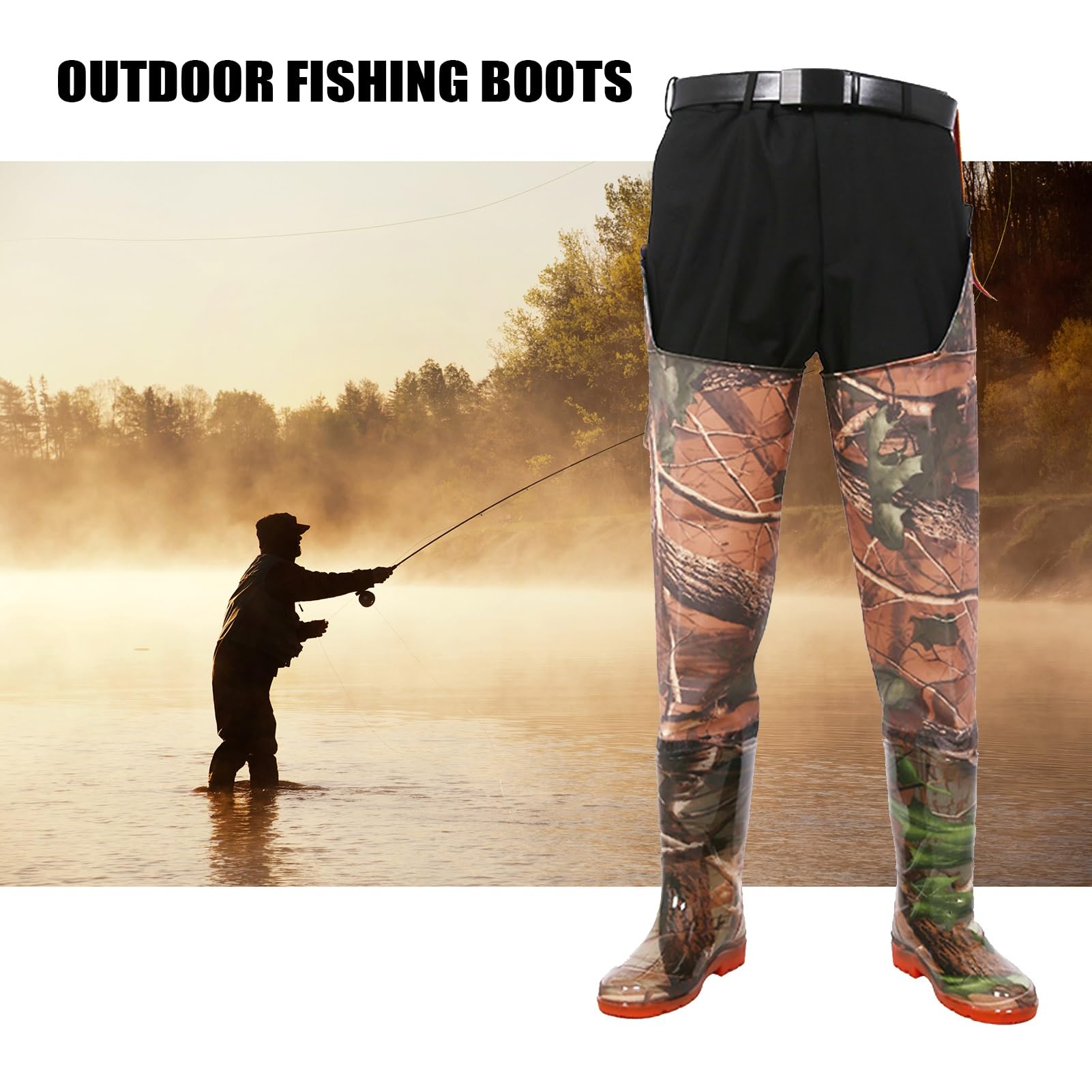 Wodery biodrowe Wodery do brody Outdoor Work Wodery do brody Buty wędkarskie Wodoodporne dla mężczyzn i kobiet Lekkie buty brodzące Wygodne dopasowanie