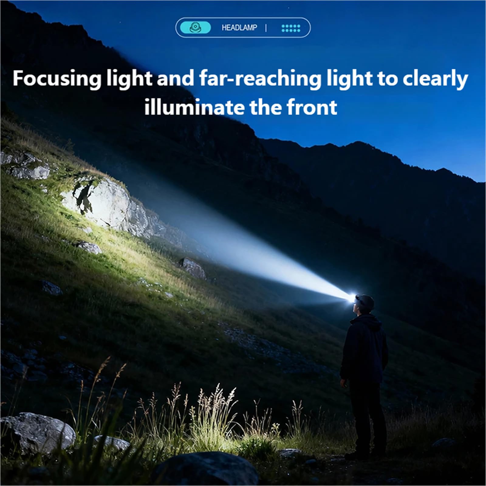Reflektor LED o dużej mocy z regulowanymi kątami na zewnątrz wodoodporna lampa wędkarska przenośna lampa kempingowa na noc światło zewnętrzne ładowalna latarka czołowa przenośna lampa