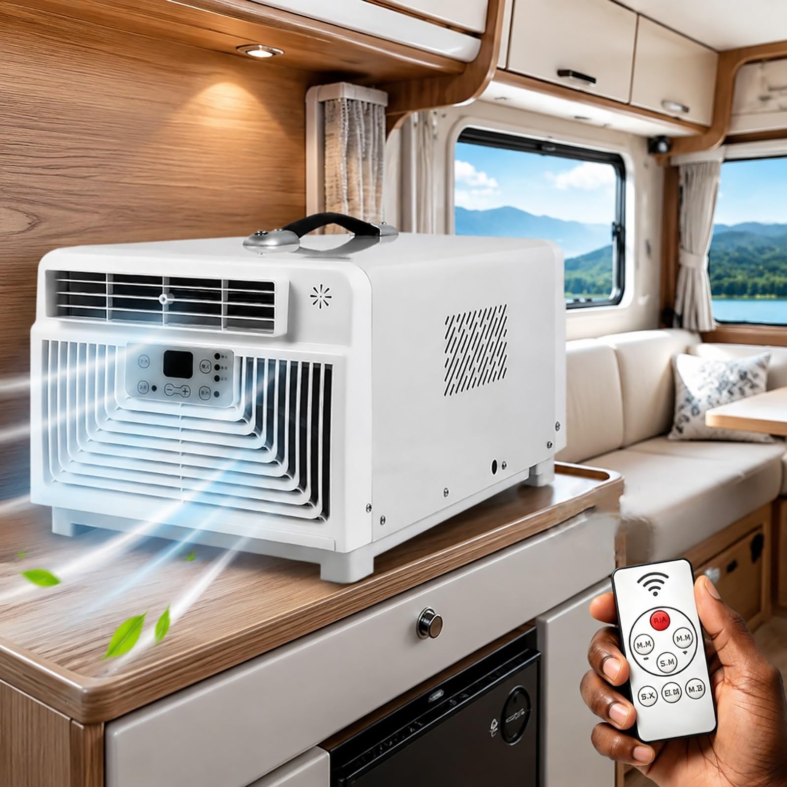 Rspppjq One Color 3400 Btu Compact Air Conditioner,Fast Cooling 3-In-1 Ac,300W Energy Saving,45Db Quiet Portable Unit,For Rvs And Small Rooms