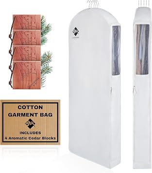 Cashmere Kiwi Cotton Garment Bag