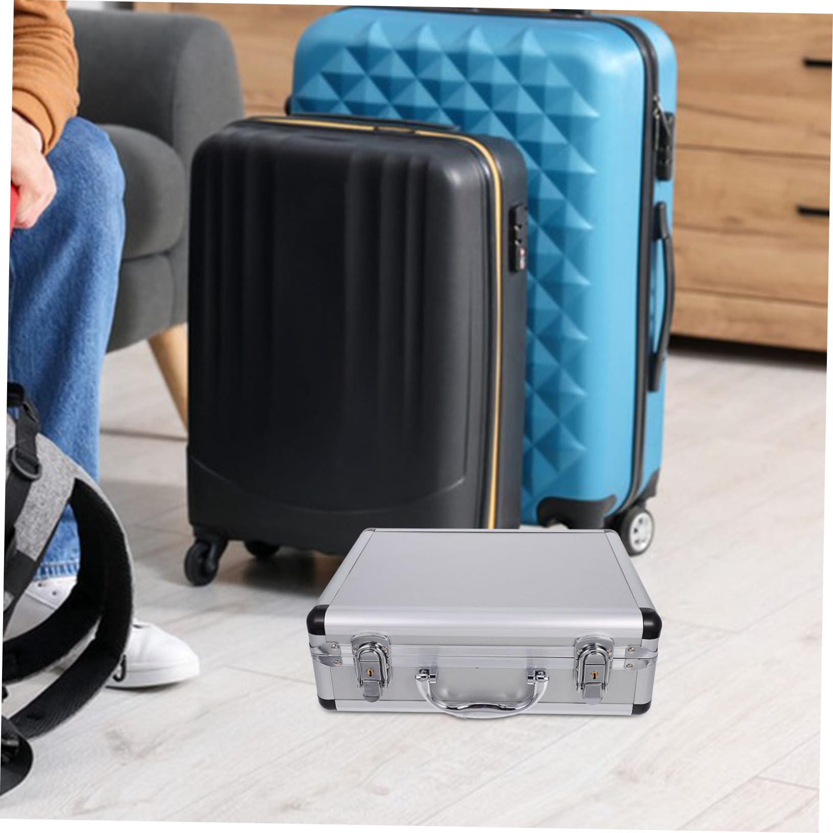 NUOBESTY 1pezzi Scatola Portautensili Portatile Blocco Serratura Contenitore Organizzatore Per Chiavi Inglesi Cacciaviti Martelli e Oggetti Personali Realizzato in Materiale Di Buona Qualit