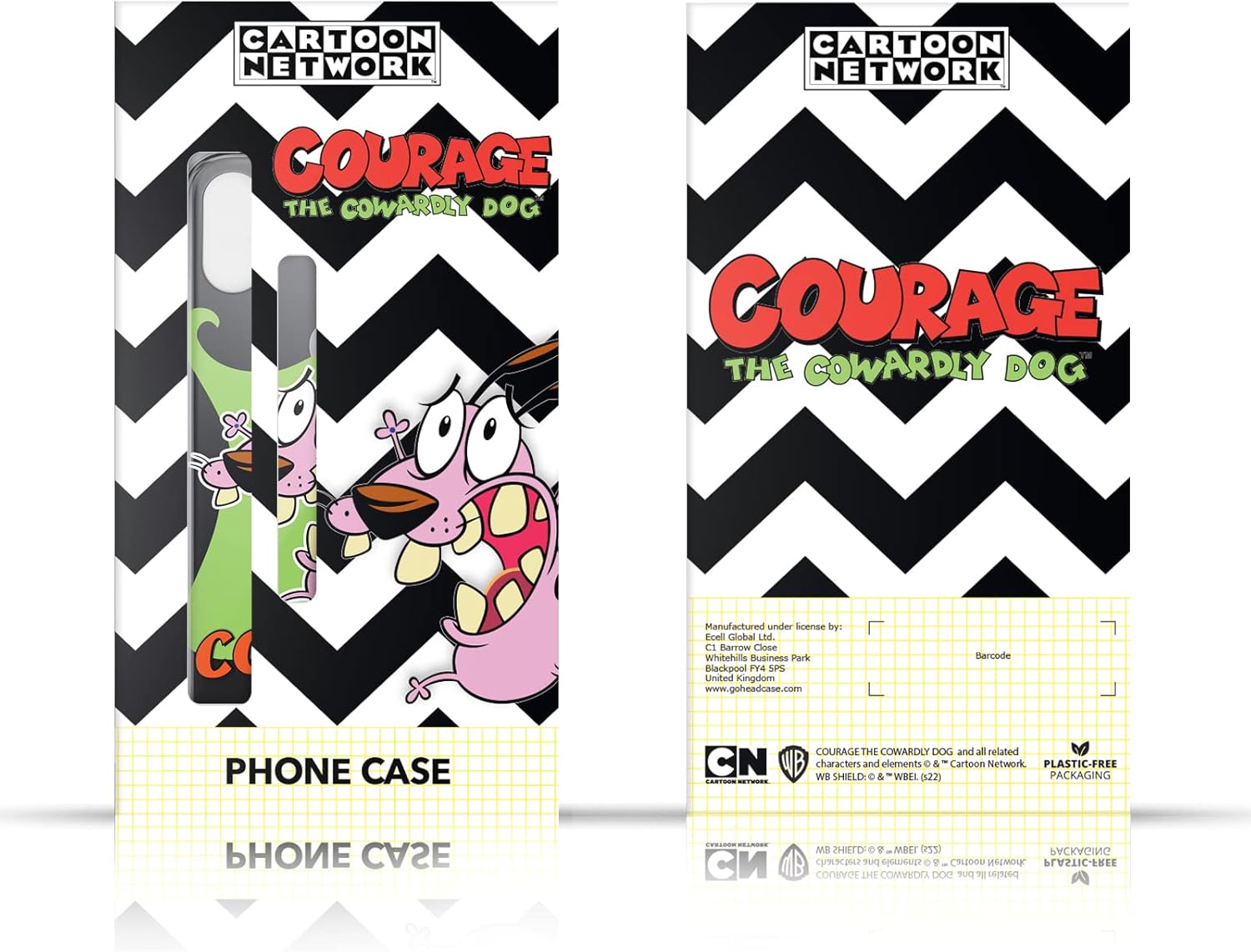 Head Case Designs Officially Licensed Courage The Cowardly Dog Pattern Graphics Leather Wallet Case Compatible with Google Pixel 9 Pro XL