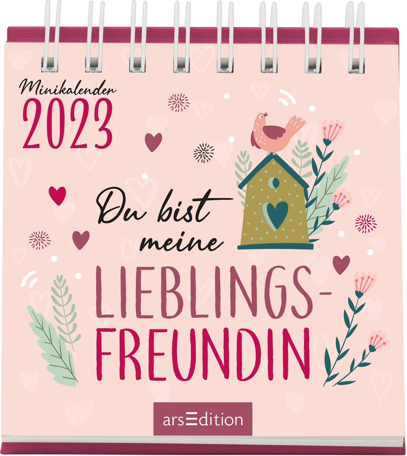 Display Monatskalender 2023: Mit 4 x 5 Ex. | Kleine Tischkalender voller lieber Worte für liebe Menschen
