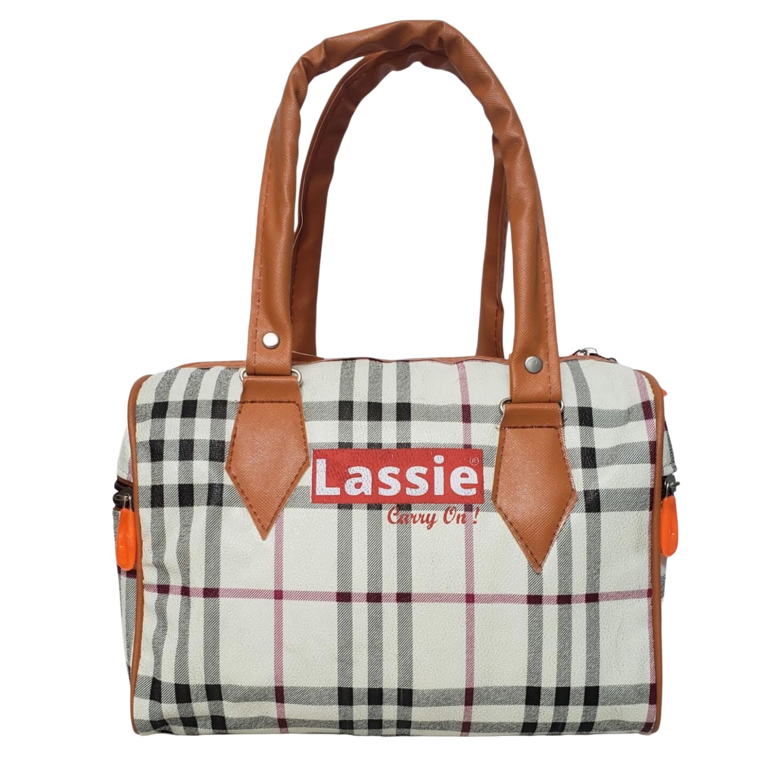 Lightweight Small Duffle Bag for Women | Stylish Travel Handbag for Girls | Spacious Carry Bag with Large Compartment & Multiple Zipper Pockets | Durable Daily Use Gym & Travel Bag-image-2