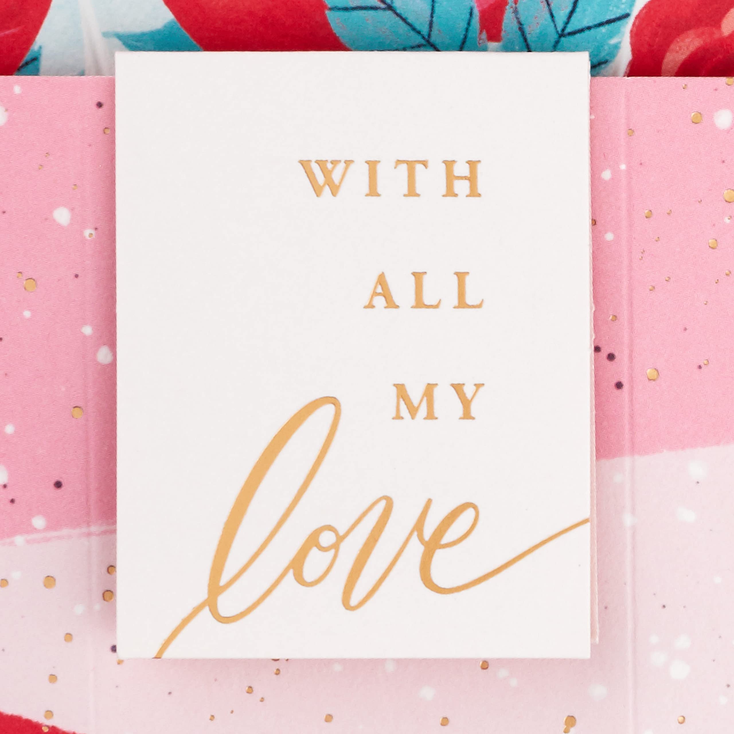 Hallmark Valentines Day Card for One I Love 3D & Pop Up, Bouquet of Roses Design, Red, Pink, White, 3D Bouquet of Red Roses - Image 4
