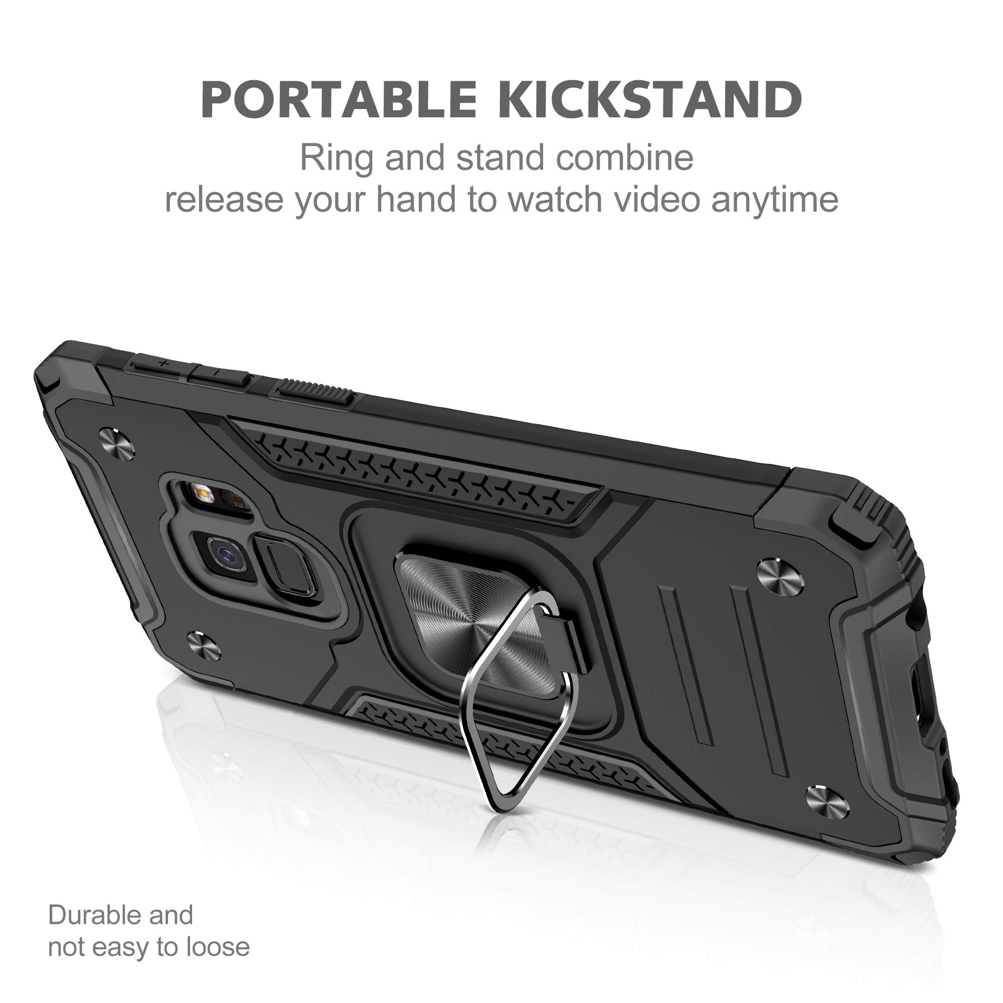 YmhxcY Custodia per Galaxy S9 Plus con pellicola protettiva