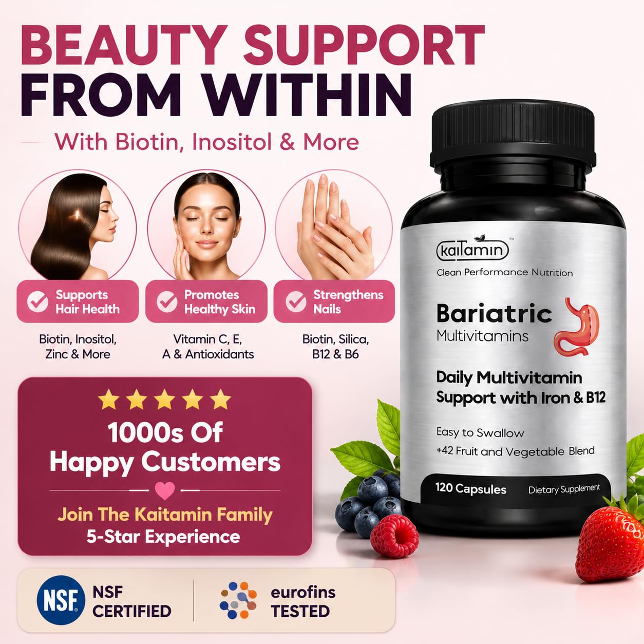 Bariatric Multivitamin with Iron, Once Daily Liquid Caps, 120 Ct — Amazon image 5