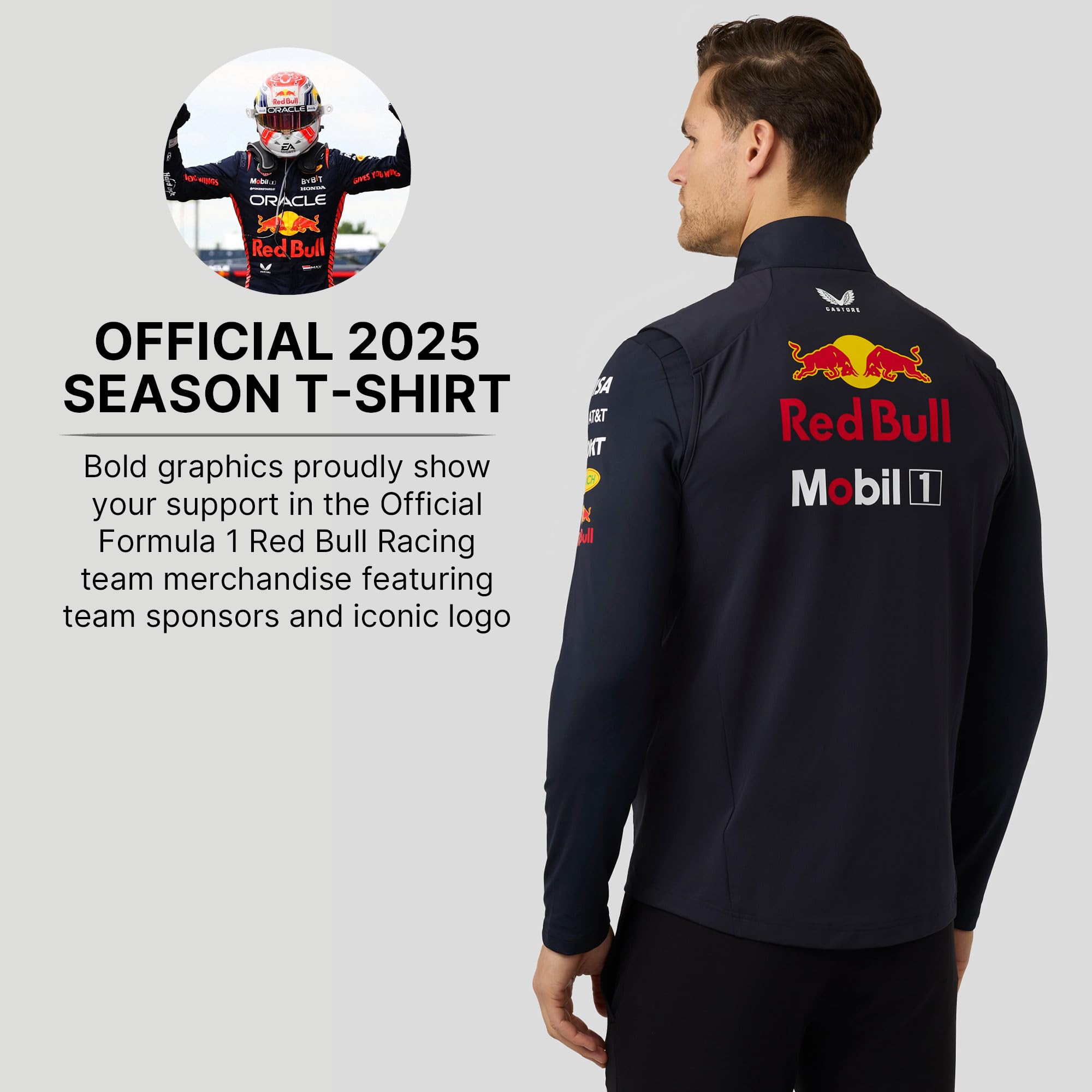 Castore Red Bull Racing F1 Team Gilet Jacket CHALECO HYBRID Unisex adulto (Pack de 1)