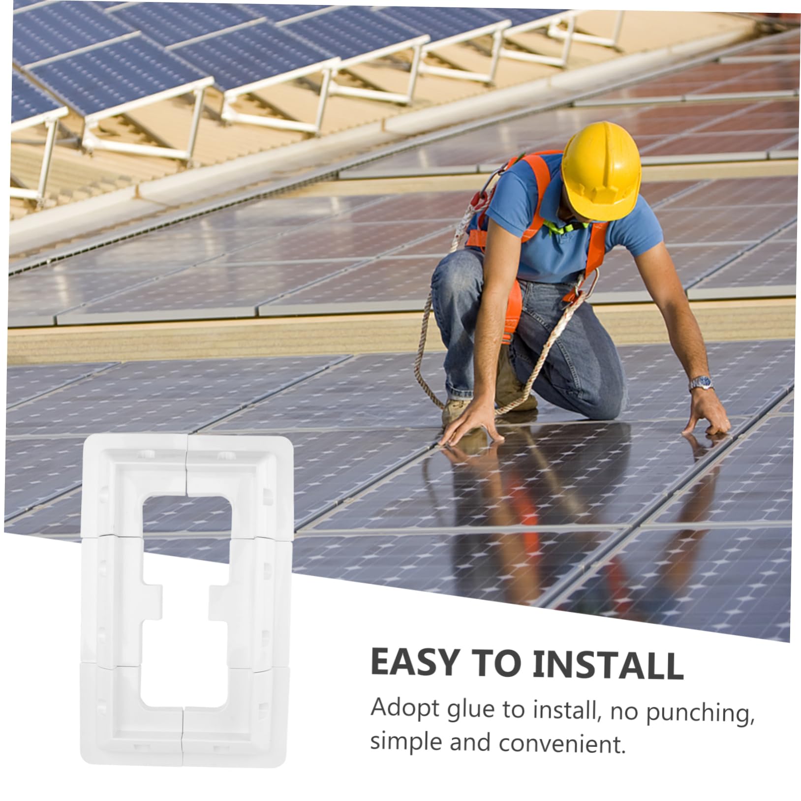 1set Supporto Solare per Pannelli da Bianco per Yacht e Camper Montaggio e Resistente agli UV