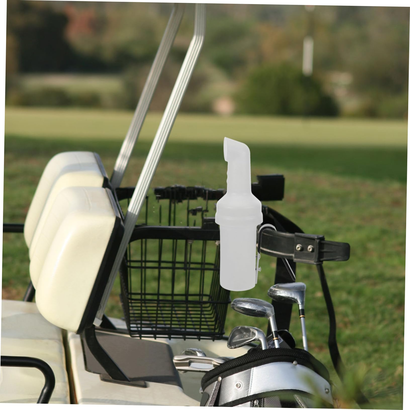 ibasenice Golfwagen Hängende Sandflasche aus Kunststoff Sandflasche mit Großer Kapazität und Einfacher Bedienung für Golfwagen Zubehör zum Golfspielen