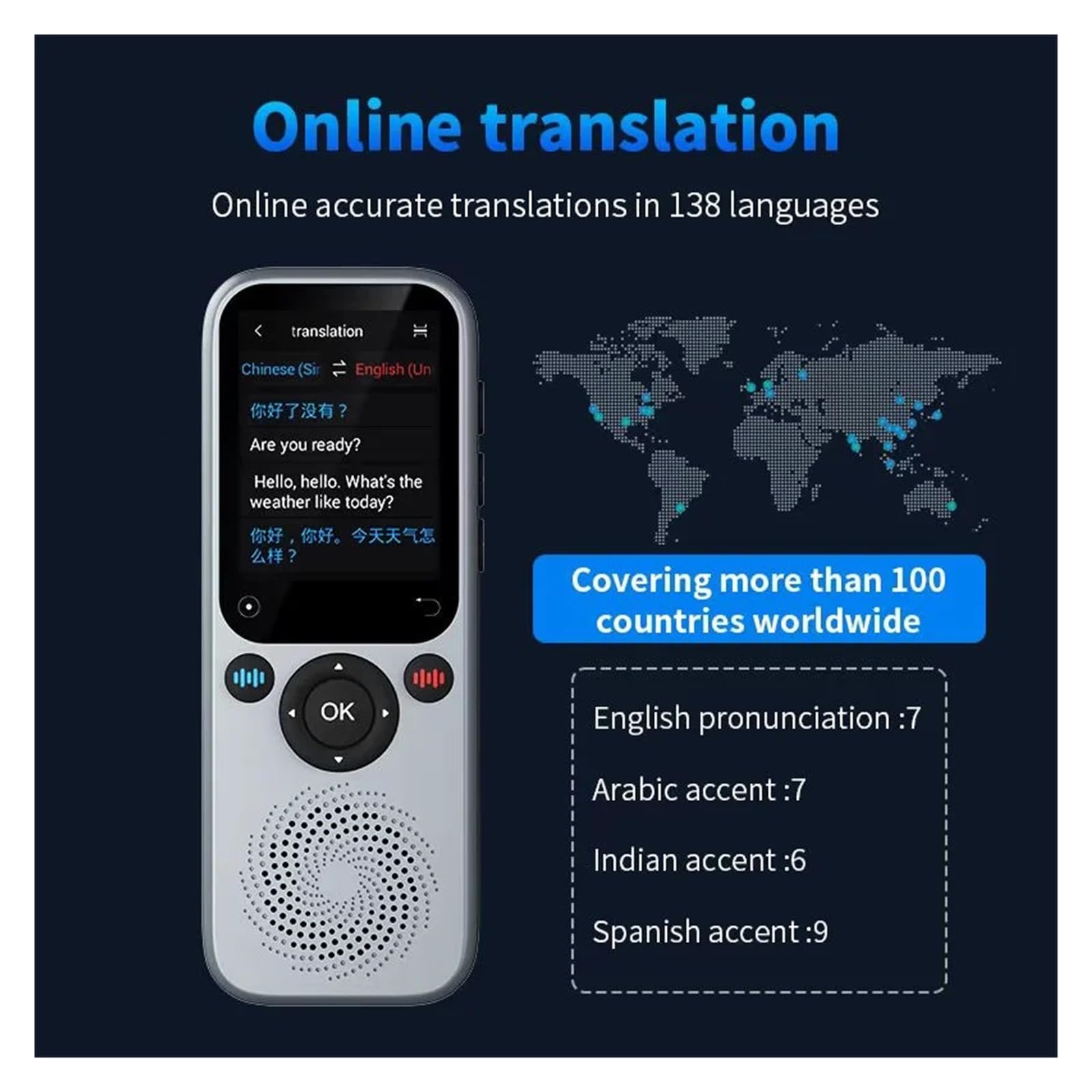 Amazon.co.jp: S20 AI翻訳デバイスは138言語をサポート