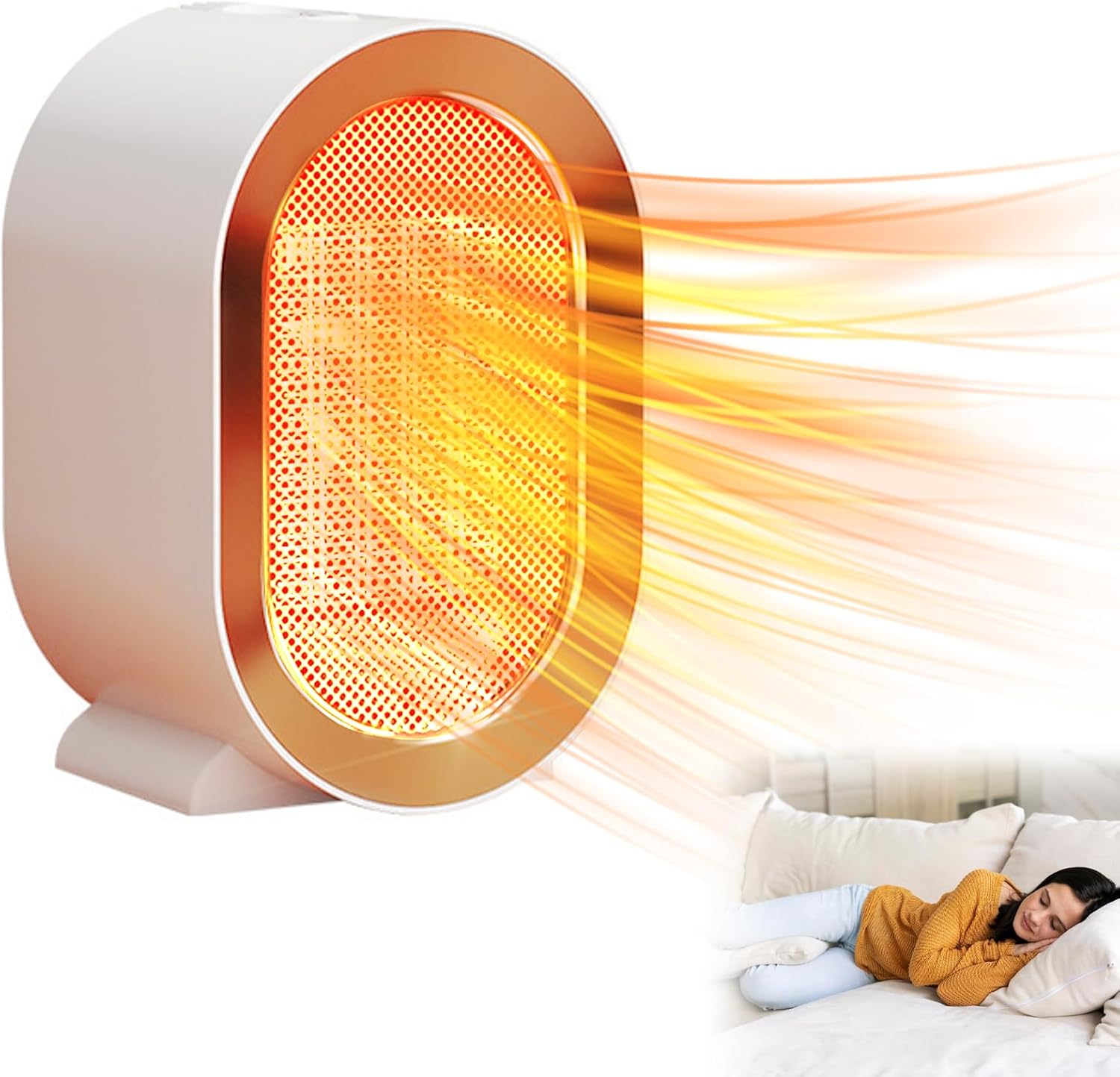 Electric Space Heater,1200W Energy Efficient Space Heaters for Indoor