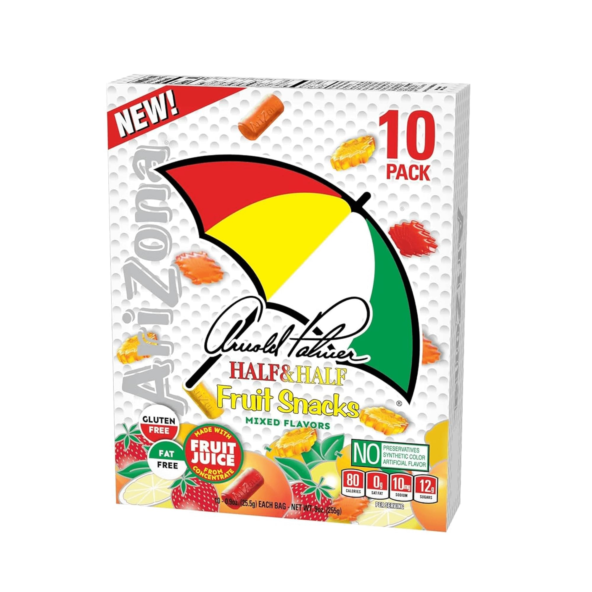 AriZona Iced Tea Fruit Snacks, Arnold Palmer - 0.9 oz, 10 count Box