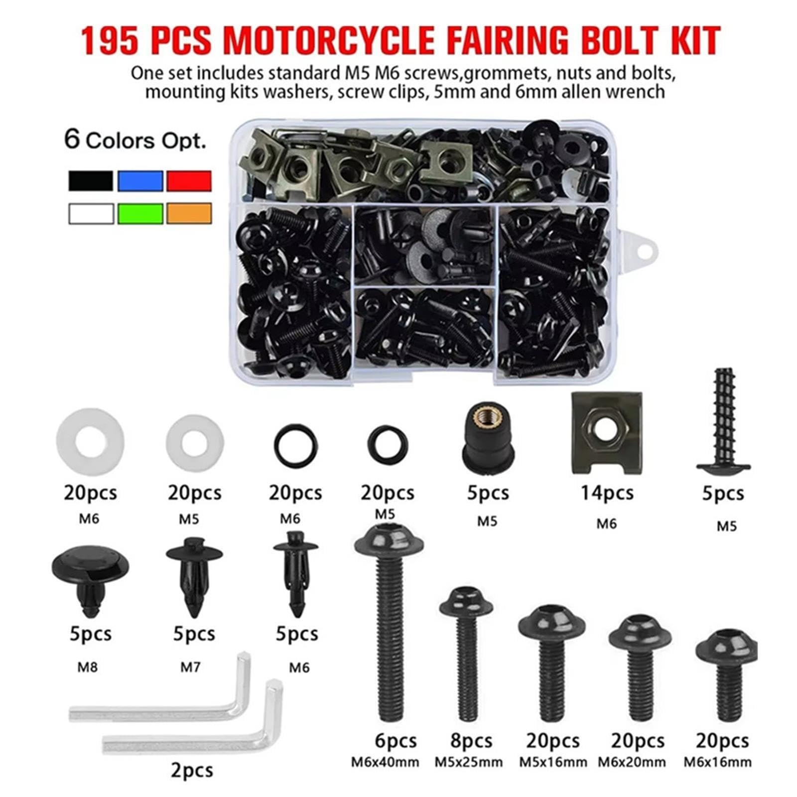 Kit Bulloni Corpo Carenatura Moto Per Per Z1000 Per Z650