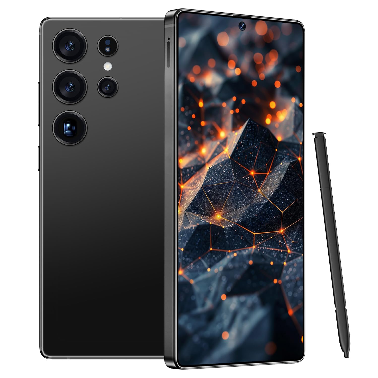 I25 Ultra Smartphone 8+256GB, 6.99" FHD+ Display, Snapdragon 8 Gen 3, 7000mAh, 68MP+108MP Cameras, Stylus Pen, Fingerprint & Face Unlock, GPS (Black)