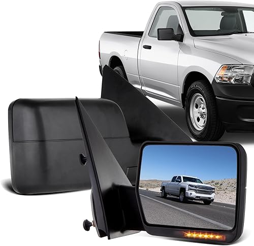 Espejo lateral calefaccionado, señal de giro con luz LED, para el lado del chofer, para Ford F150, camiones de tracción izquierda Espejo lateral calefaccionado, señal de giro con luz LED, para el lado del chofer, para Ford F150, camiones de tracción izquierda