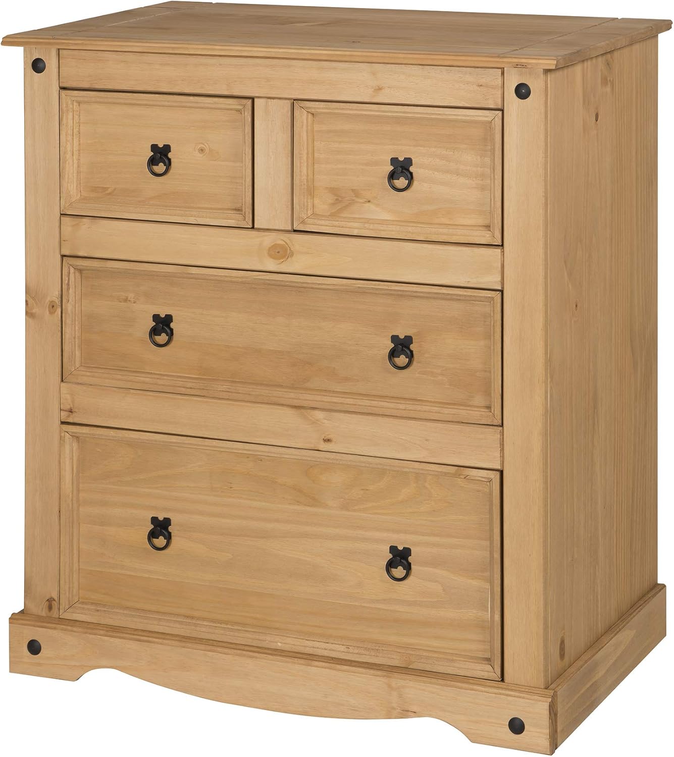 Mercers Furniture Corona Chest of Drawers Compact 2+2 4 Drawer Bedroom