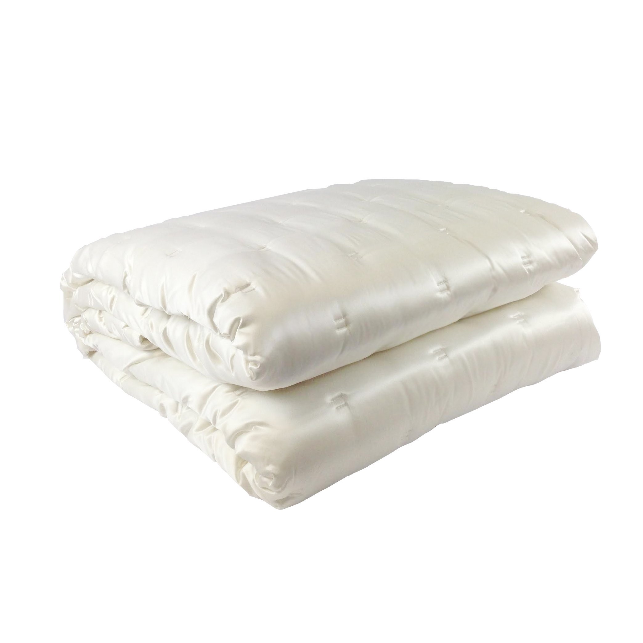 Jasmine Silk pura seta copriletto AVORIO (Double 240x240cm)