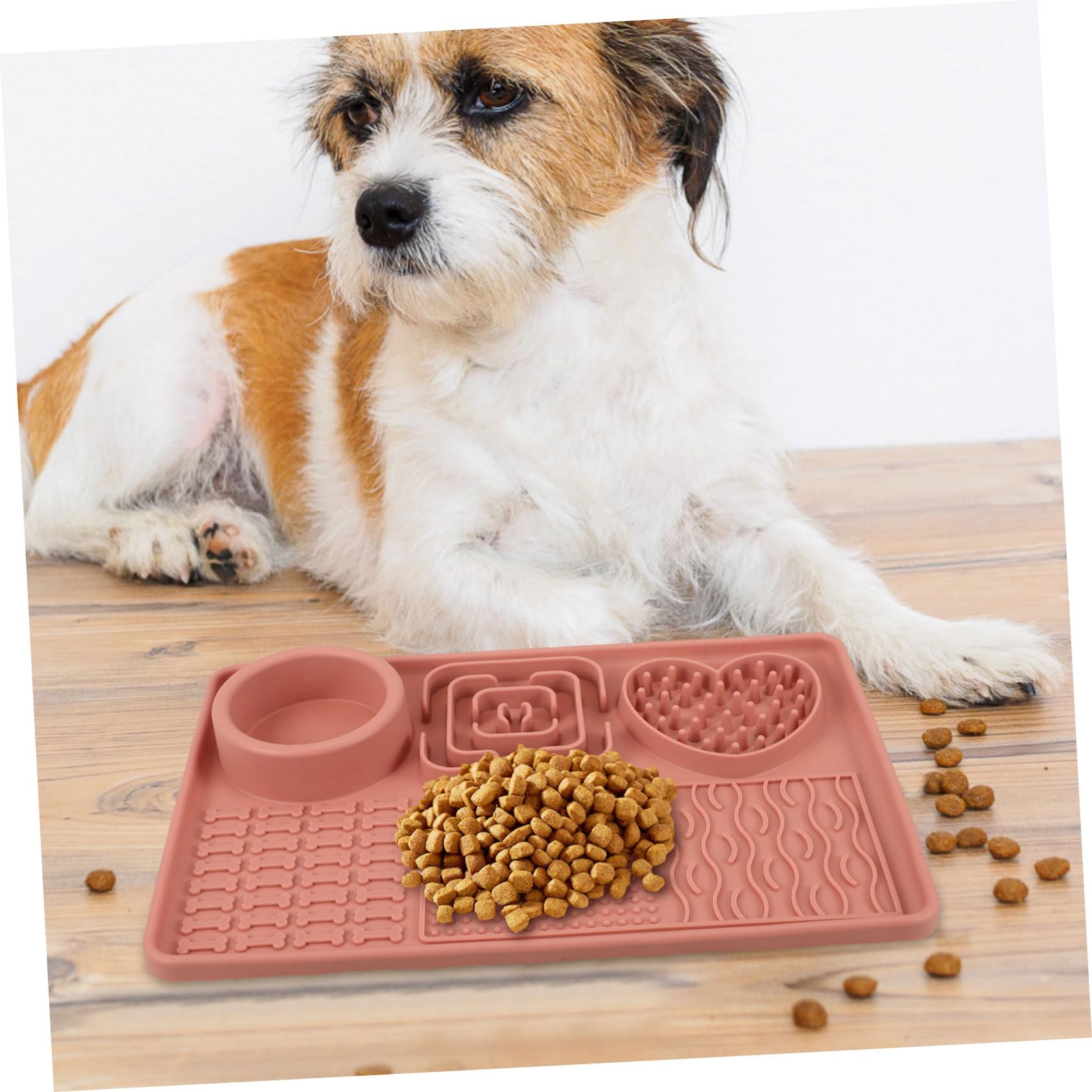 HANABASS 5stücke Dog Feeding Mat Aus Lebensmittelechtem Große Lickmatte Für Langsames Füttern Mit Saugnäpfen Für Hunde Und Welpen