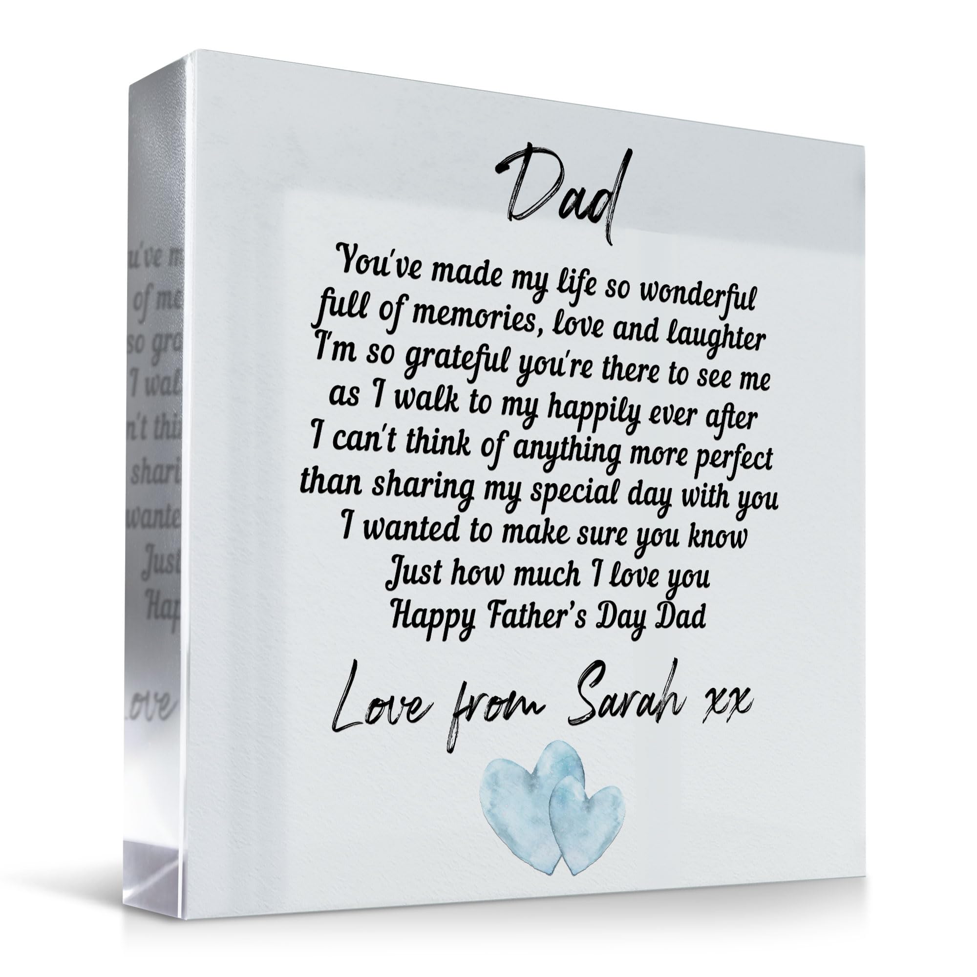 Red Ocean Personalised Gift For Dad On Fathers Day Father Of The Bride Gift Thank You Gift For Dad Fathers Day Gift For Dad Wedding Gift For Him Keepsake