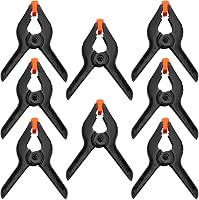 YIXISI Rugós Csipeszek 8 Darabos Készlet, 10 cm Fekete Nylon Rugócsipesz, Barkács DIY Projektek Fotóstúdió Háttér Rögzítéshez 1
