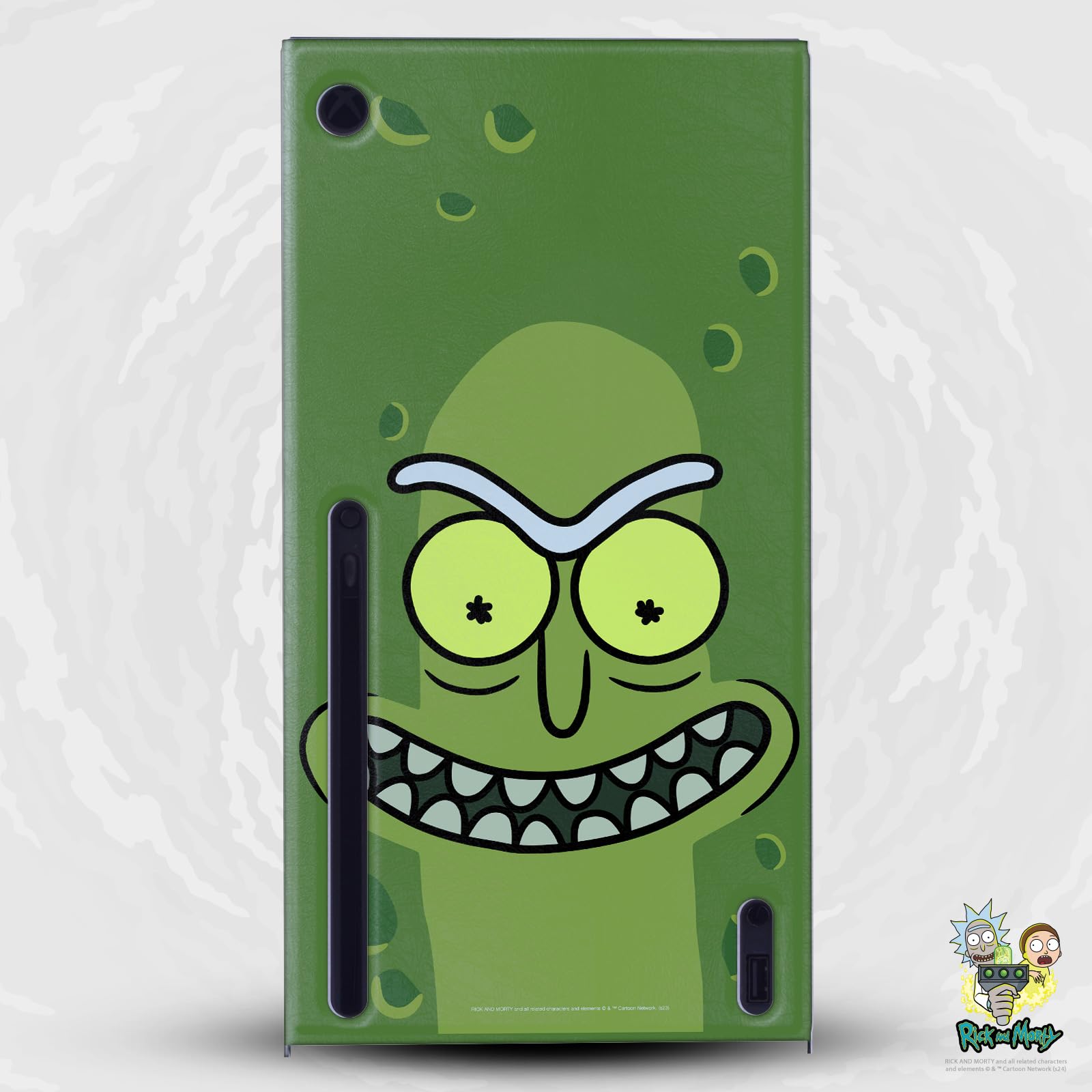Head Case Designs Offizielle Rick And Morty Essiggurke Rick Grafiken Spielekonsolen Wickeln kompatibel mit Xbox Series X