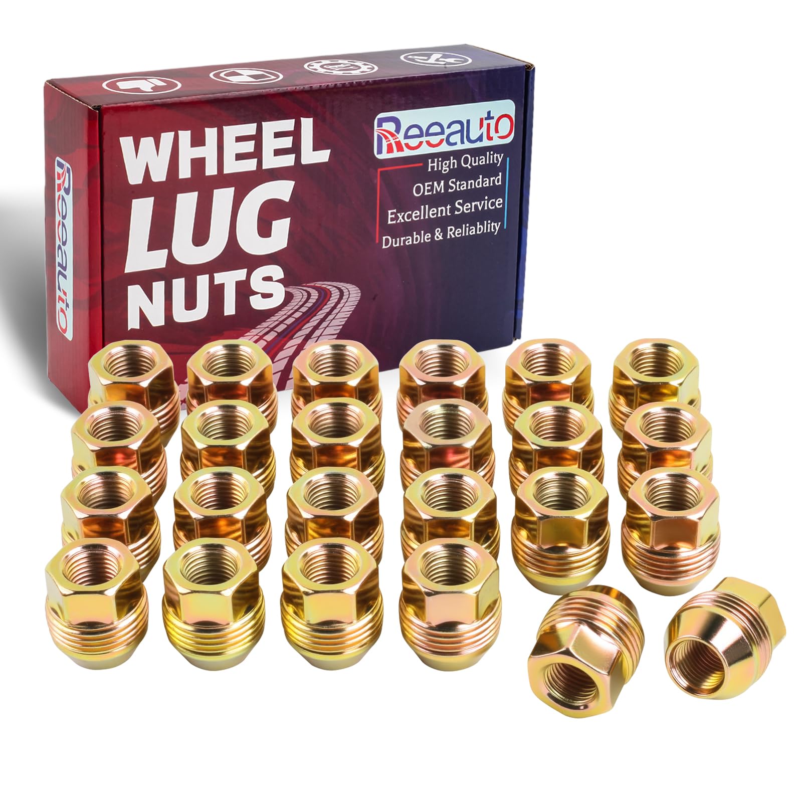 Reeauto 24pc M14x1.5 Lug Nuts