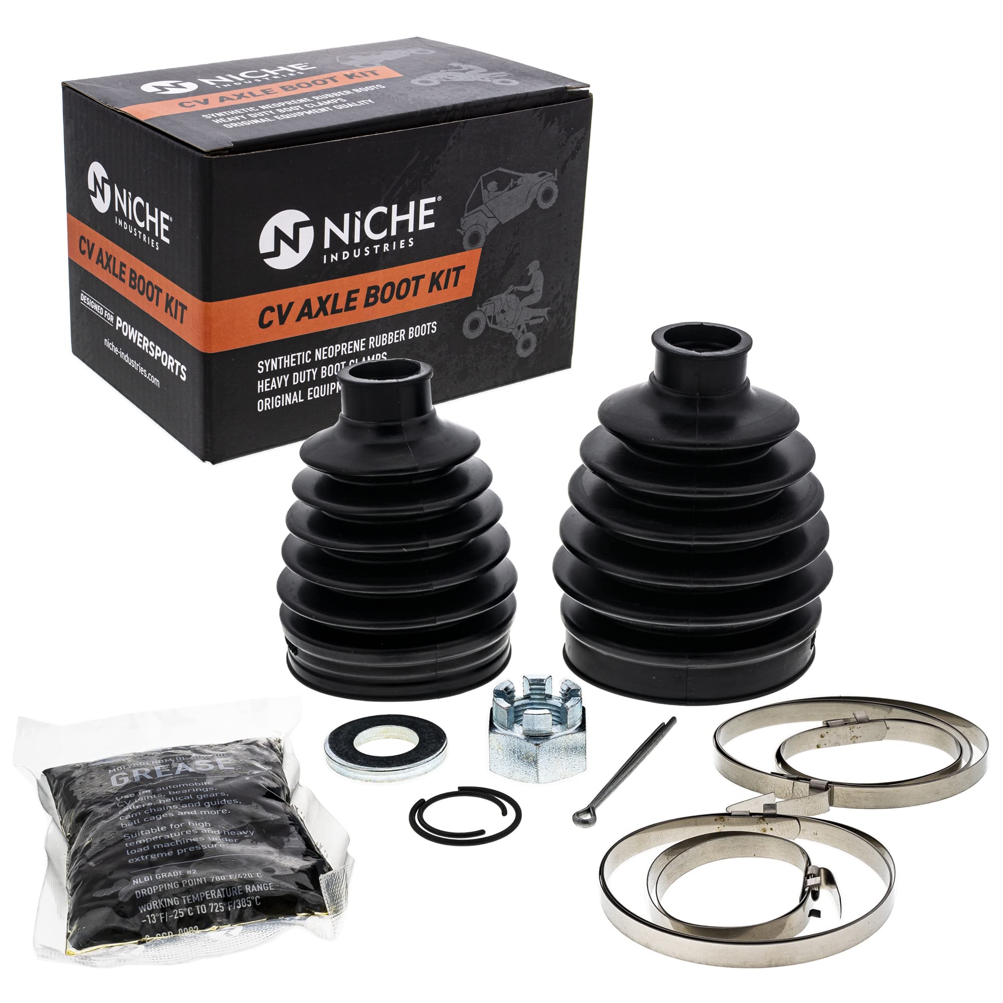 Amazon.com: NICHE Front Rear CV Axle Boot Kit For Textron 654352