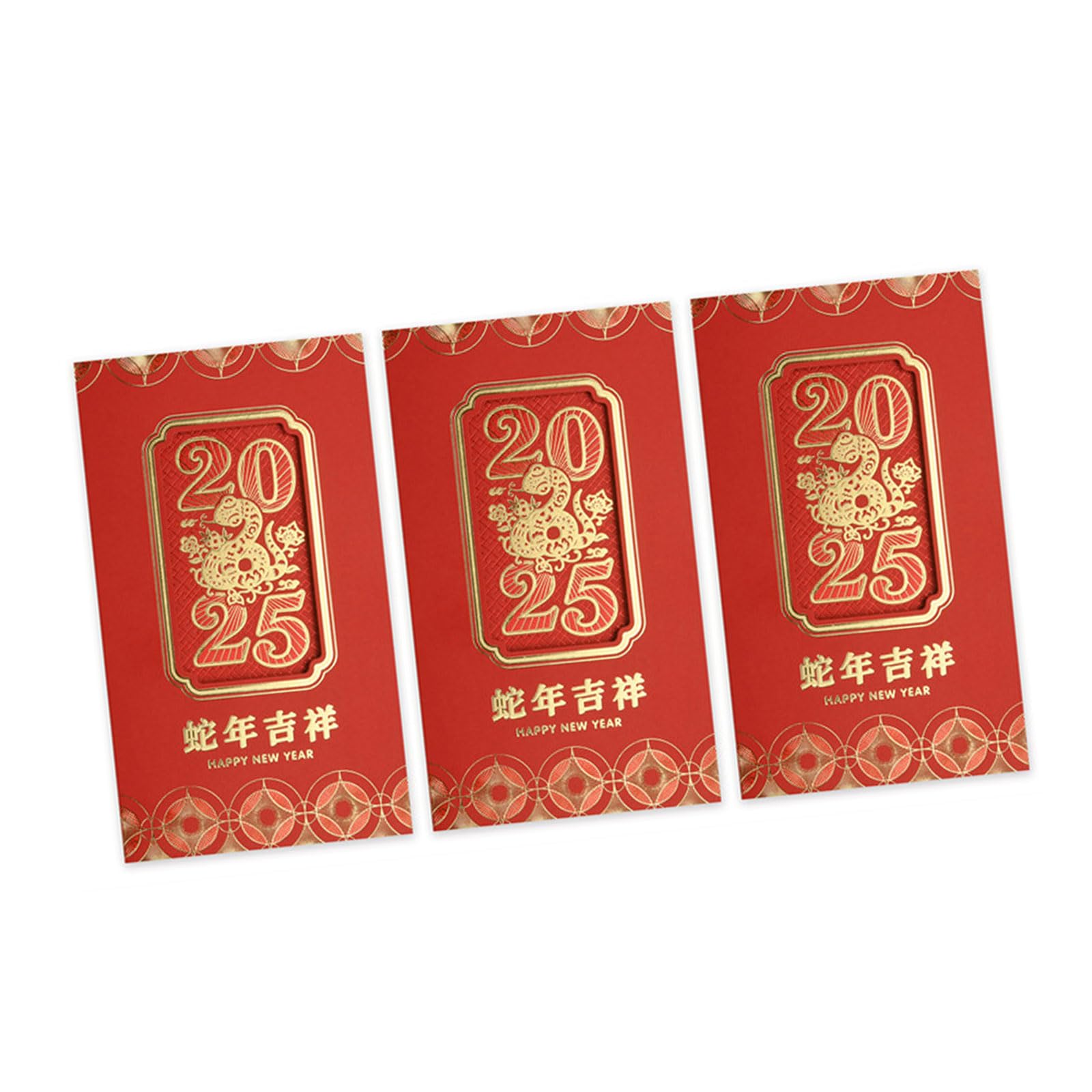 Buxuaaaa Men's Auspicious Year Of T 2025 Year Of The Snake Holiday Card With Envelope Greeting Card Spring Festival For Wo Chinese New Year Chinese New Cards