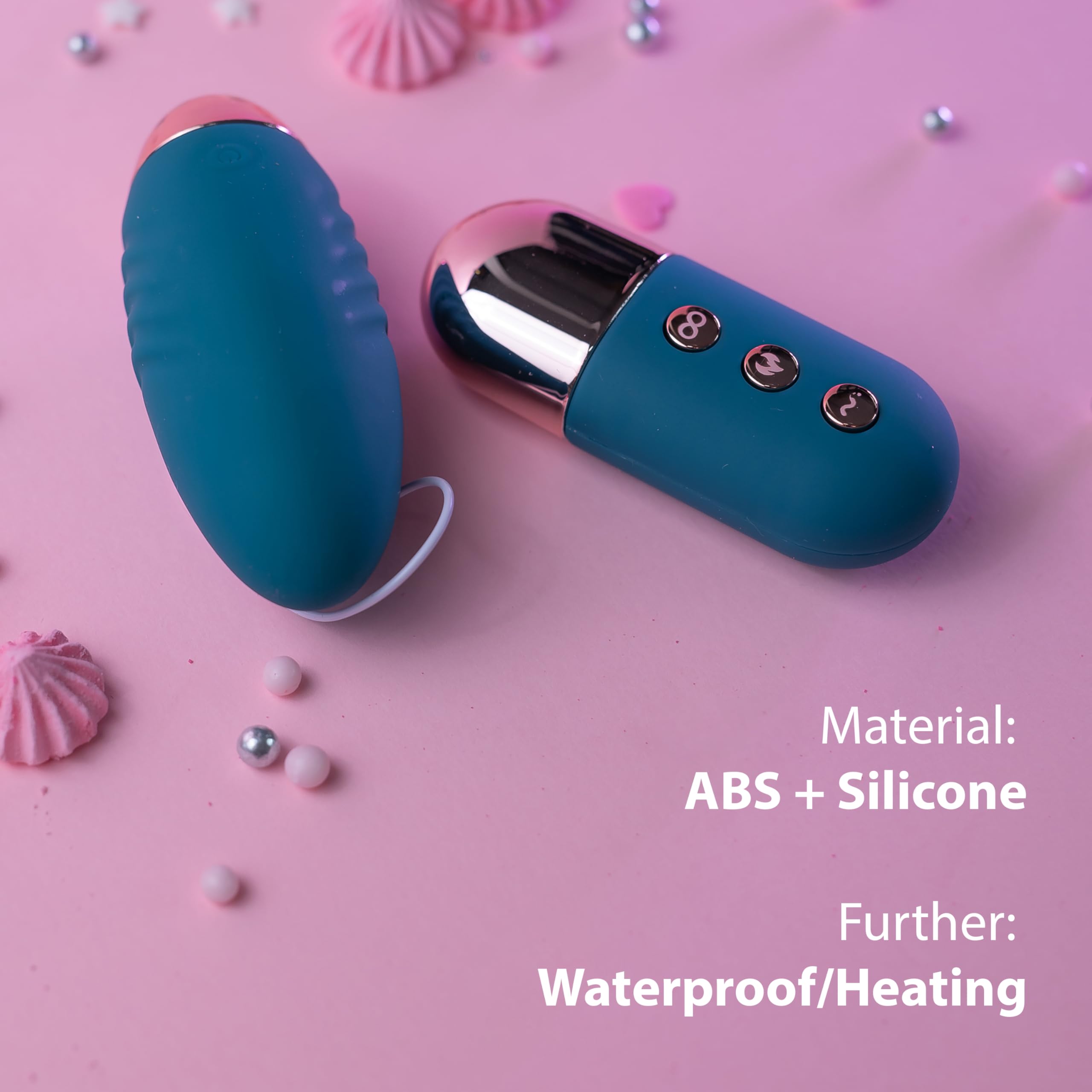 Vibro Huevo con control remoto para viajes, 10 mini vibradores para mujeres mini huevo de 8,5 y 3,5 cm USB para mujeres, vibrador con mando a distancia silencioso FOPS M98