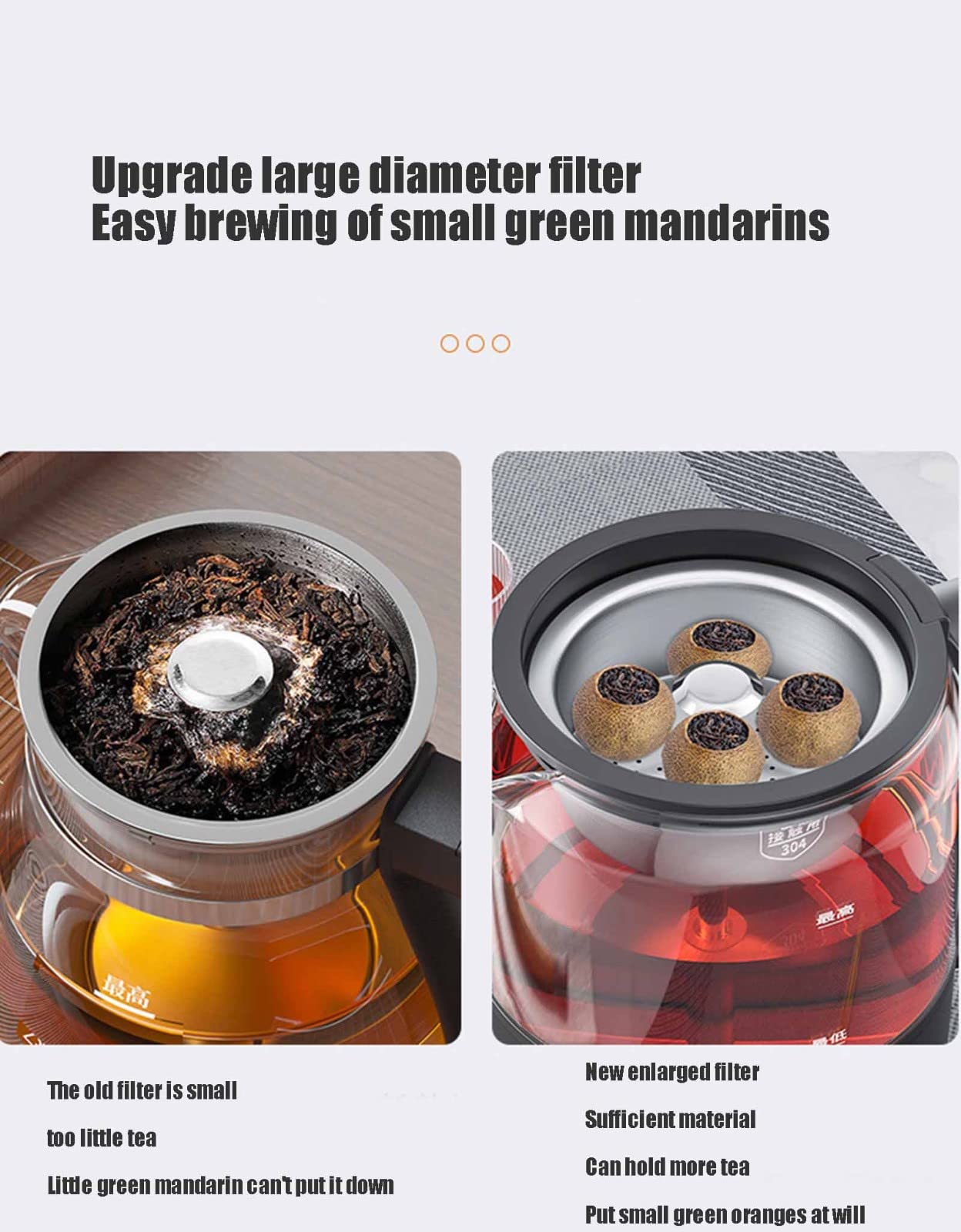 Calentando el Agua, Hervidor de Control Temperatura con Aislamiento térmico, máquina for Hacer té integrada, Multifuncional, Acero Inoxidable B, 1L (Color:(Onecolor,1.2 litres)