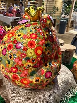 新品未使用　ポンピドゥ　マネーバンクキングフロッグ オレンジ 特大　XLサイズ Amazon.co.jp: ポンピドゥ マネーバンクキングフロッグ オレンジ