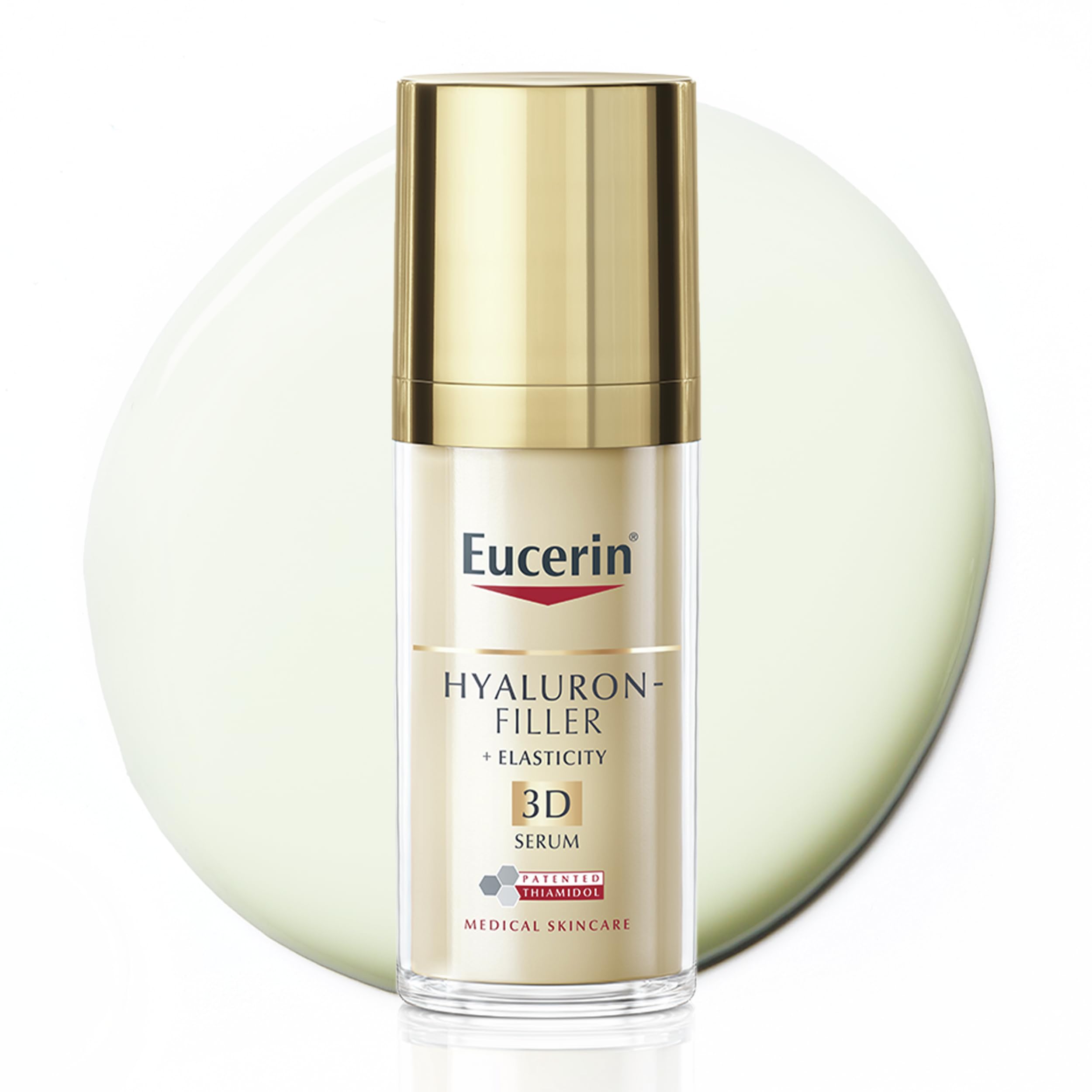 Eucerin Hyaluron-Filler + Elasticity 3D Serum 30ml, Anti-Ageing Face Serum for Refined, Youthful Skin, Advanced Skincare Serum with Hyaluronic Acid and Thiamidol
