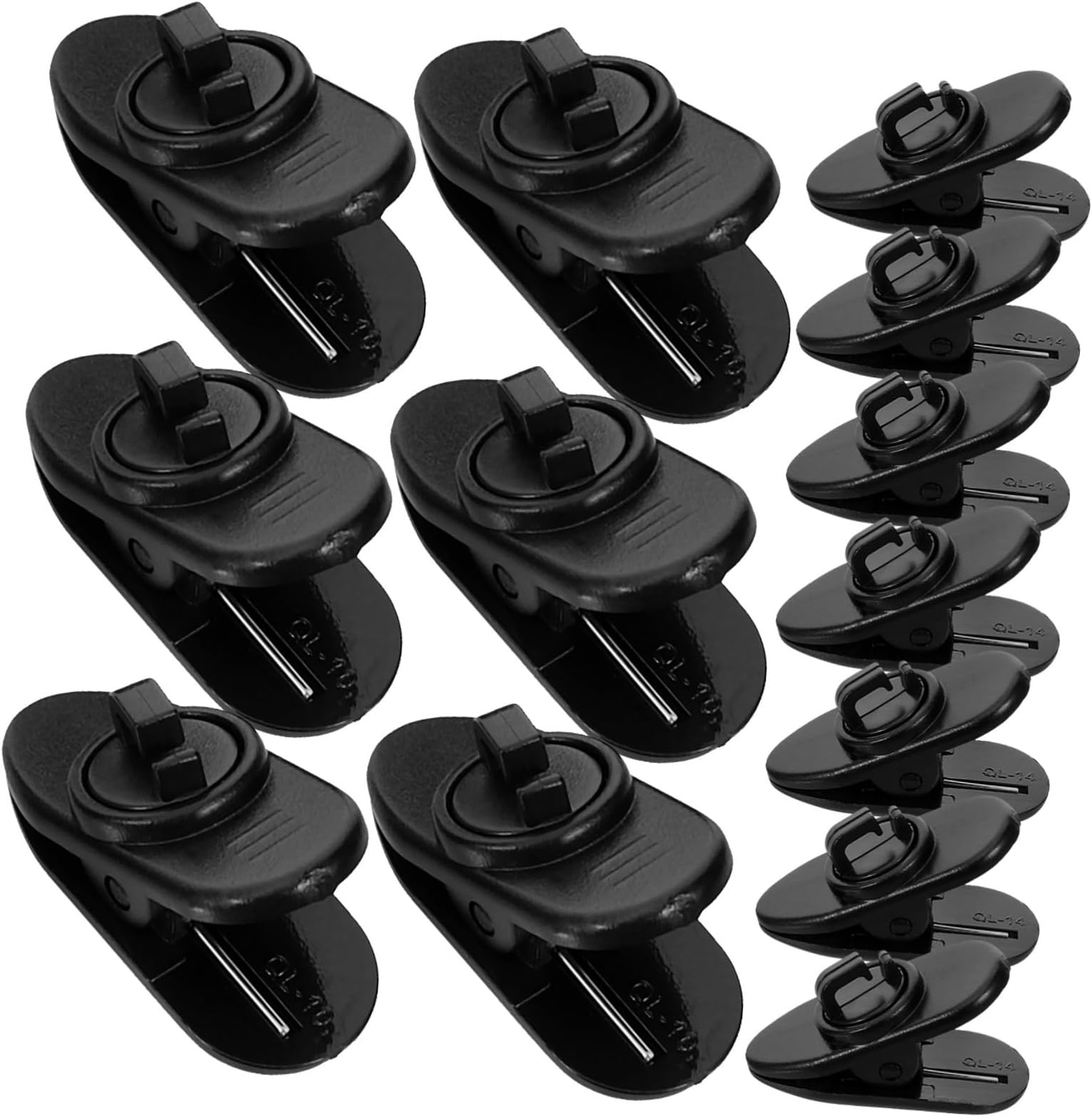 30pcs Small Lapel Microphone Clips Rotatable Mini Mic Holder Clamp, Replacement Tie Clips for Microphone Accessories, Suitable for Meeting and Podcast Use