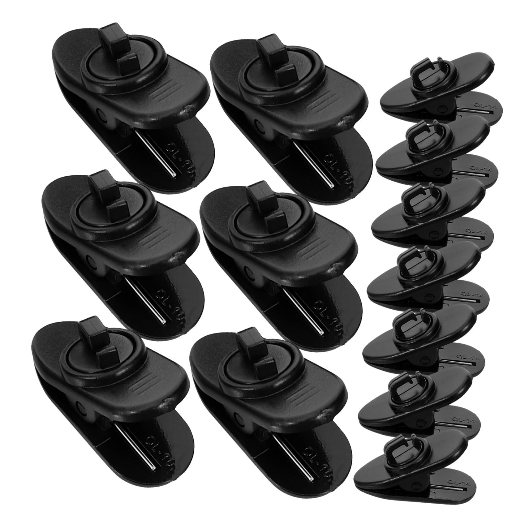 30pcs Small Lapel Microphone Clips Rotatable Mini Mic Holder Clamp, Replacement Tie Clips for Microphone Accessories, Suitable for Meeting and Podcast Use