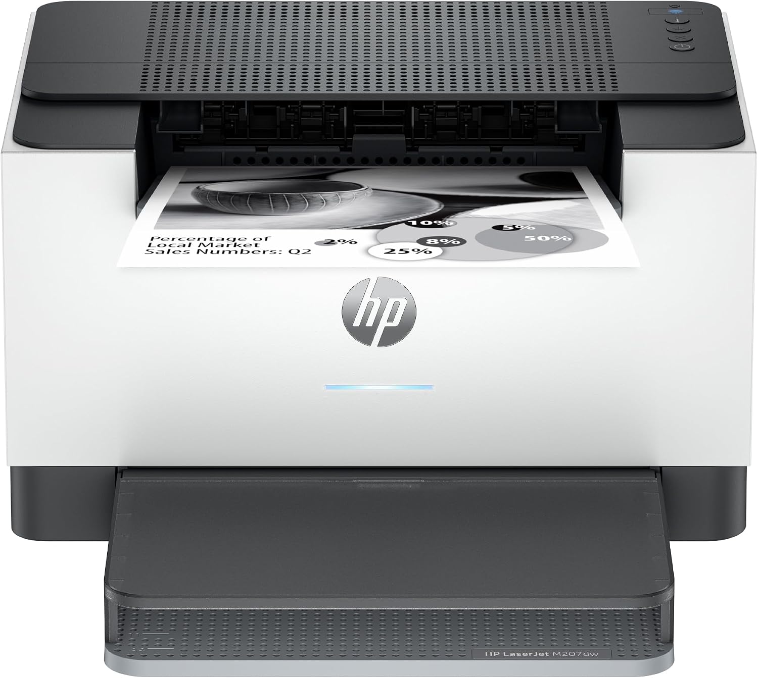 LaserJet M207dw Laser Wireless Printer, Black and White, Duplex, Best-for-Office