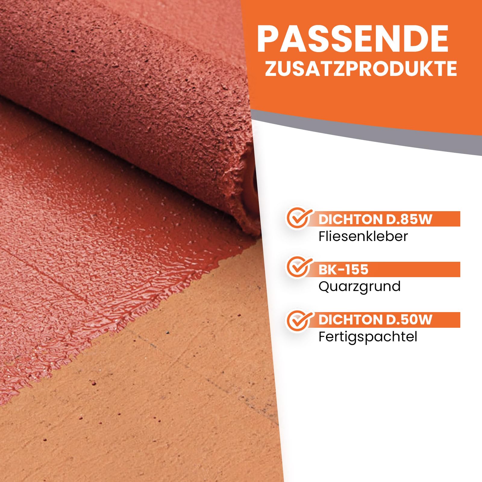 Betonkontakt 15kg innen und aussen, für glatte Untergründe - optimaler Haftgrund für Beton, Putz, Holz, Fliese, Gips, OSB - Grundierung & Haftbrücke - frostfest, wasserfest - BEKATEQ BK-165