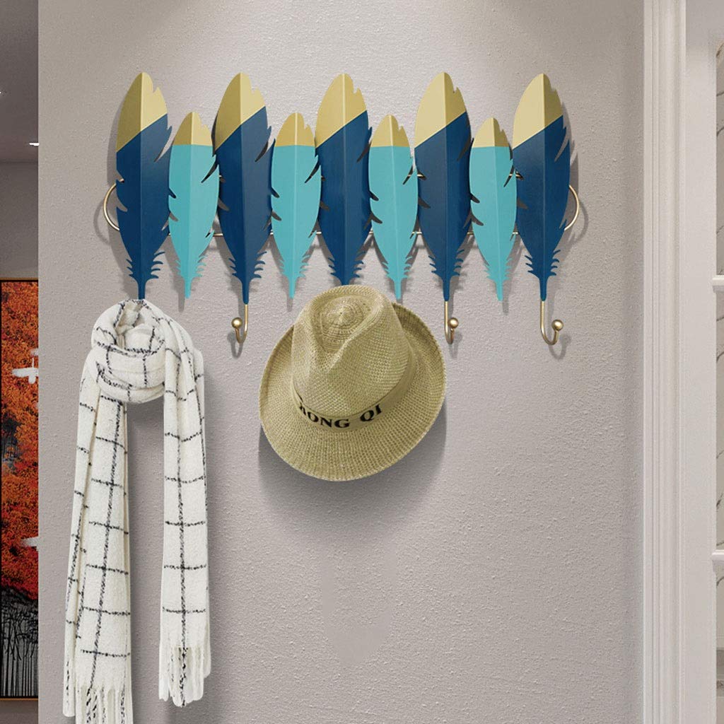 ZAW Appendiabiti Attaccapanni Modern Creativo Cappotto di Piume Gancio in Metallo Mounted Cappotto a Parete Decorazione Decorazione Gancio Porta Tasto Tasto Gancio Vestiti Cappello a Parete Ganci